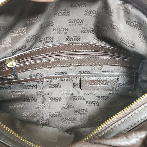 Michael Kors brown textured leather purse - Picture 2 of 14